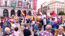 Protestos em Espanha contra o regresso de Juan Carlos ao país