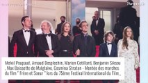 Candice Pascal très décolletée face à Stella et Annabelle Belmondo à Cannes