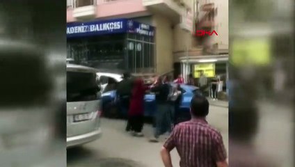 Trafikte yol verme ''meydan muharebesi'' kamerada