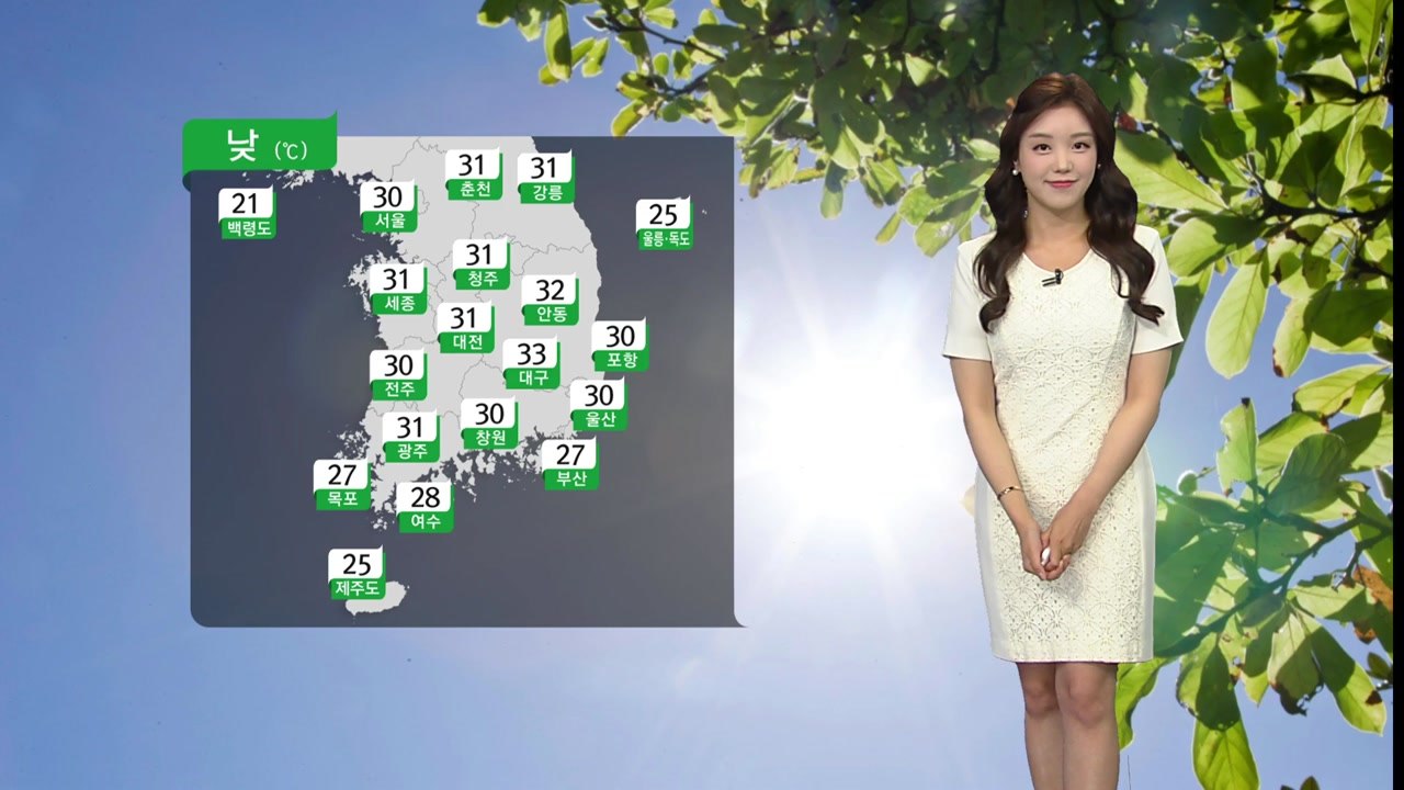 [날씨] 내일도 여름 더위...자외선 주의 / YTN