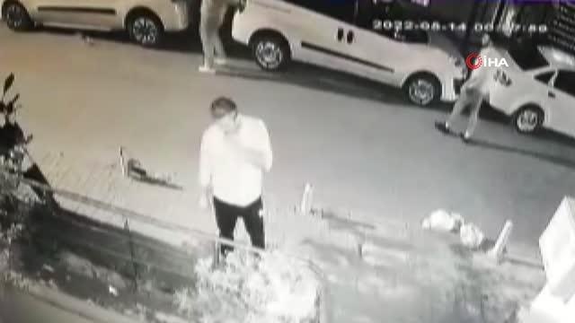 İstanbul'da bir eve silahlı saldırı kamerada: Harun çık dışarıya diyerek ateş etti