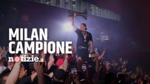 Serie A, Milan è campione d’Italia: il discorso ai tifosi di Ibrahimovic durante la festa scudetto a Milano