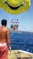 Turkish Children Fly Parasailing for 4 Persons in Phaselis Bay | Water Sports Antalya (w:Price)