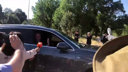 El rey Juan Carlos I llega al Palacio de la Zarzuela