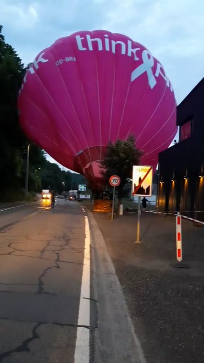 Un atterrissage de montgolfière en urgence à Hamoir (source: groupe Le Comptoir de Hamoir)