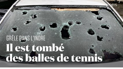 Les images des énormes grêlons tombés dimanche dans l'Indre