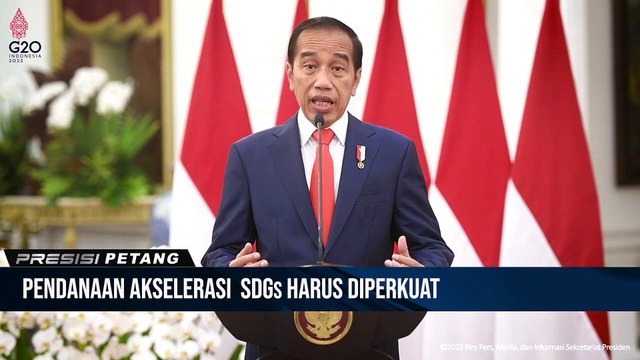 Presiden Jokowi Beri Sambutan Pada Pembukaan Sidang Komisi ke 78 UNESCAP, Istana Merdeka
