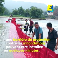 Une barrière anti-inondation qui s’assemble en quelques minutes