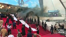 Cannes’da kadın cinayetleri eylemi yapıldı: 12 kadın protestocu kırmızı halı bastı