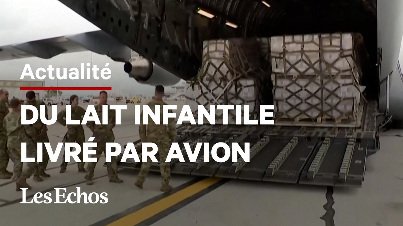 31 tonnes de lait pour bébé livrées par avion militaire aux Etats-Unis