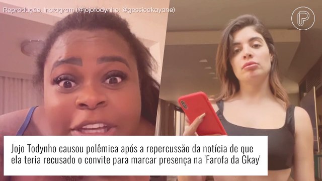 Jojo Todynho se justifica após recusar convite de Gkay: 'Não preciso disso'