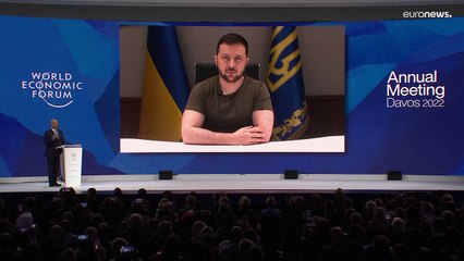 Zelensky a World Economic Forum di Davos: "Massime sanzioni contro la Russia"