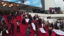 Protesta contra feminicidios en Cannes