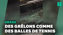 Des énormes grếlons frappent le centre-ouest de la France, de nombreux dégâts