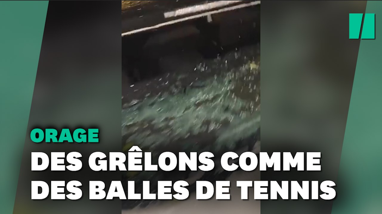Des énormes grếlons frappent le centre-ouest de la France, de nombreux dégâts