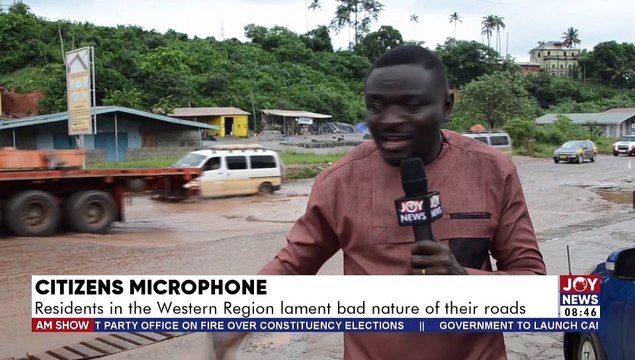 Residents in Western Region complain about the bad nature of their roads - AM Show (23-5-22)