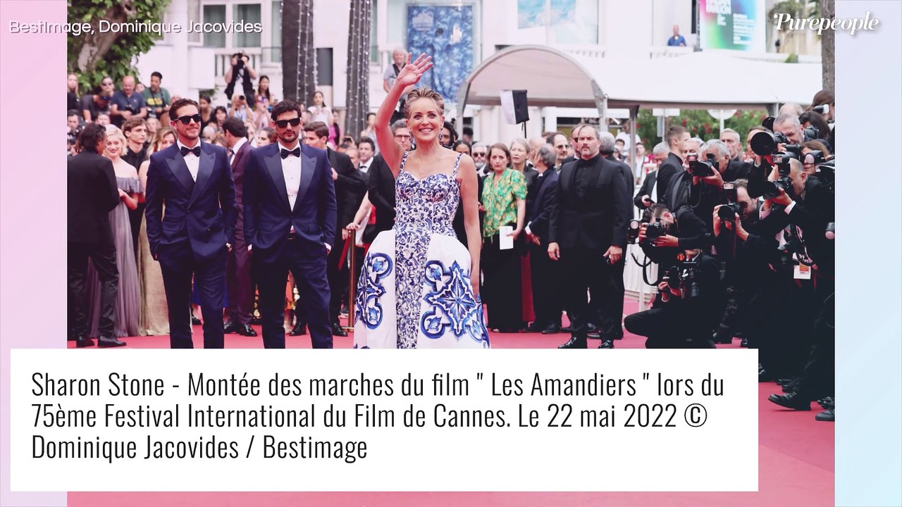 Sharon Stone dans une robe éblouissante et transformable, elle fait le buzz à Cannes