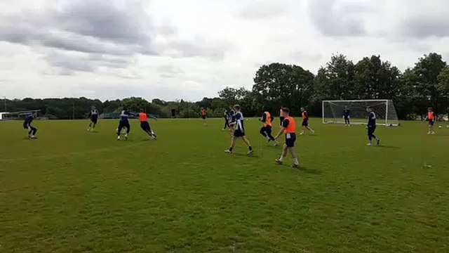 FC Halifax Town training ahead of Chesterfield play-off game