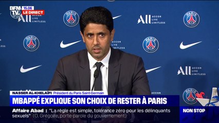 Nasser Al-Khelaïfi, président du PSG: "Nous gardons le meilleur joueur du monde"