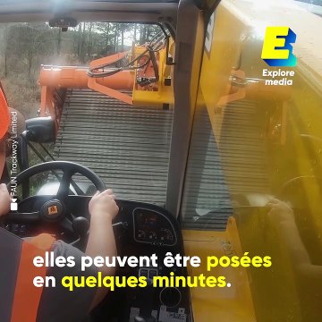 Cette machine permet de créer des routes en quelques minutes