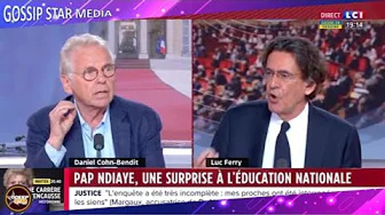 "Ta gueule !", "La tienne pauvre crétin !" : énorme clash en direct entre Daniel Cohn-Bendit et Luc