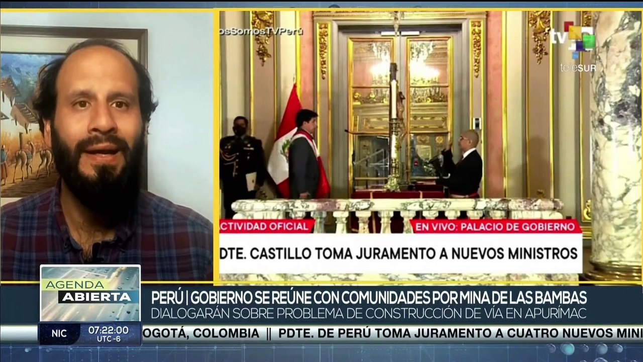 Gobierno peruano se reúne con comunidades afectadas por conflicto de la mina Las Bambas