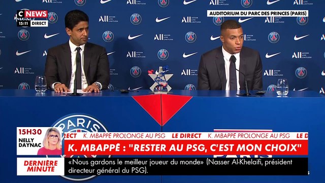 Revoir l'intégralité de la conférence de presse de Kylian Mbappé, prolongé au PSG jusqu'en 2025: Je n'irai pas au-delà de ma fonction de joueur