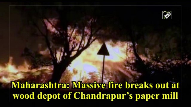 Maharashtra: Massive fire breaks out at wood depot of Chandrapur’s paper mill
