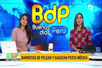 Barristas saquean posta y queman moto en San Borja: vecinos piden más seguridad ante vandalismo