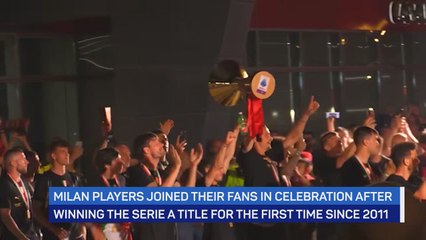 'Milan is red and black' - Fans and players celebrate first Scudetto in 11 years