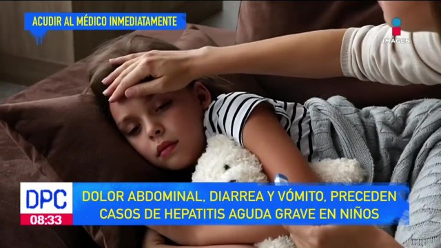 Dolor abdominal, diarrea y vómito preceden casos de hepatitis aguda grave en niños