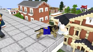 Monster School - THE POLICE DOG - Minecraft Animation