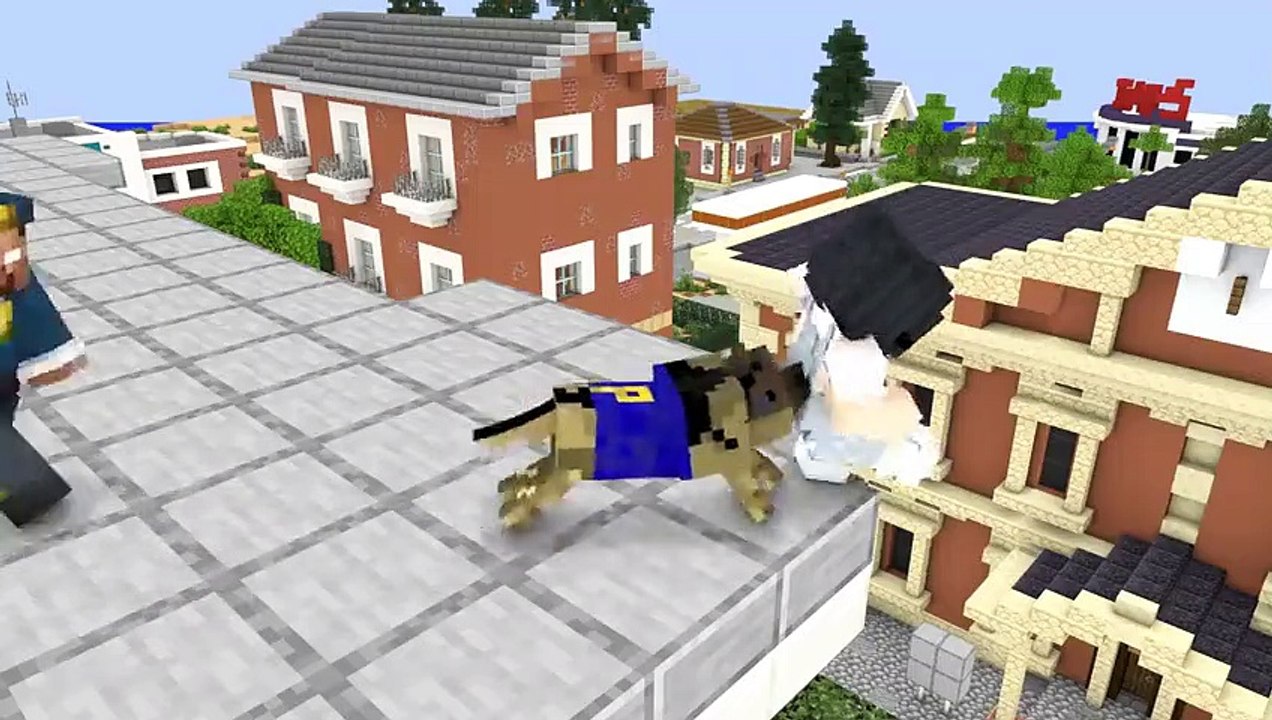 Monster School - THE POLICE DOG - Minecraft Animation