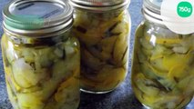 Zucchinis marinés (courgette)