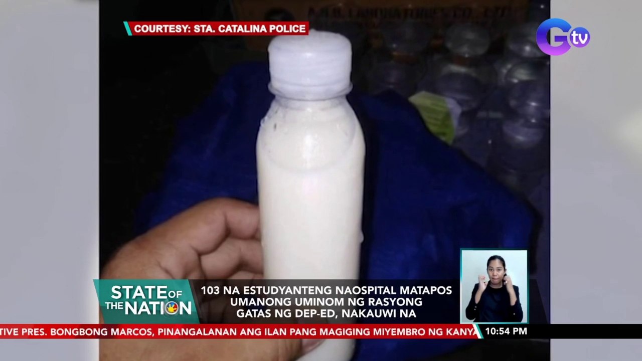 103 na estudyanteng naospital matapos umanong uminom ng rasyong gatas ng DEPED, nakauwi na | SONA