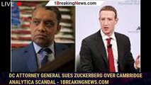 DC attorney general sues Zuckerberg over Cambridge Analytica scandal - 1breakingnews.com