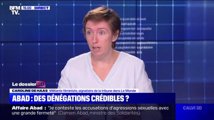 Pour Caroline de Haas, Damien Abad "n'aurait pas dû être nommé"