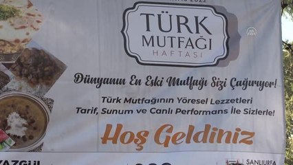 ŞANLIURFA - "Türk Mutfağı Haftası" etkinliğinde 150 çeşit yemek tanıtıldı