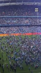 Manchester United Wins Premier League Title, Fans Invade Pitch