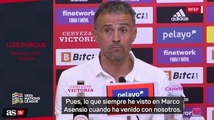 La razón por la que Luis Enrique convoca a Marco Asensio: "Es más importante lo que veo aquí"