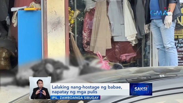 Lalaking nang-hostage ng babae, napatay ng mga pulis | Saksi