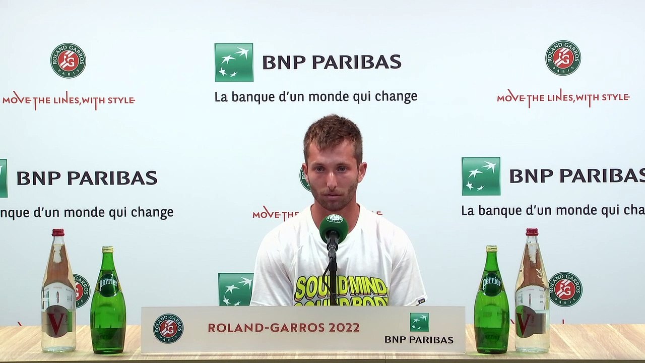 Roland-Garros 2022 - Corentin Moutet : "J'imitais Rafael Nadal quand j'étais petit, je dormais même avec débardeur de Roland"