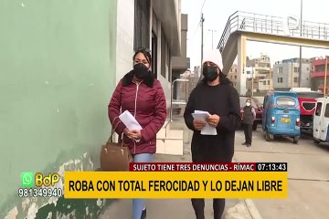 "Queremos que Fiscalía haga su trabajo": sujeto tiene tres denuncias por robo y siempre lo dejan libre