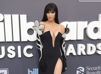 Megan Fox Paired Her New Bangs with an Extreme High Slit Gown at the Billboard Music Award