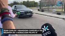 Juan Carlos I abandona Zarzuela tras 11 horas y tensa reunión de 4 horas con Felipe VI