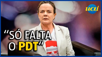 Gleisi Hoffmann diz que Lula sente falta do PDT