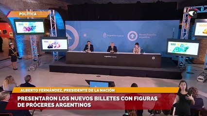 Presentaron los nuevos billetes con figuras de próceres argentino