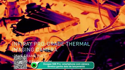 Doogee S98 Pro: smartphone com câmera térmica ganha data de lançamento