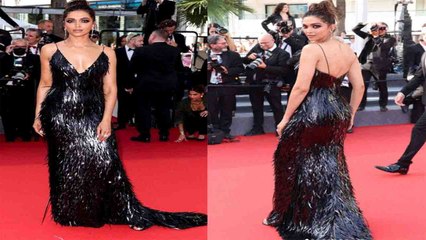 Deepika Padukone ने ब्लैक कलर गाउन पहनकर ढाया कहर, Red carpet पर बिखेरे जलवे  | FilmiBeat