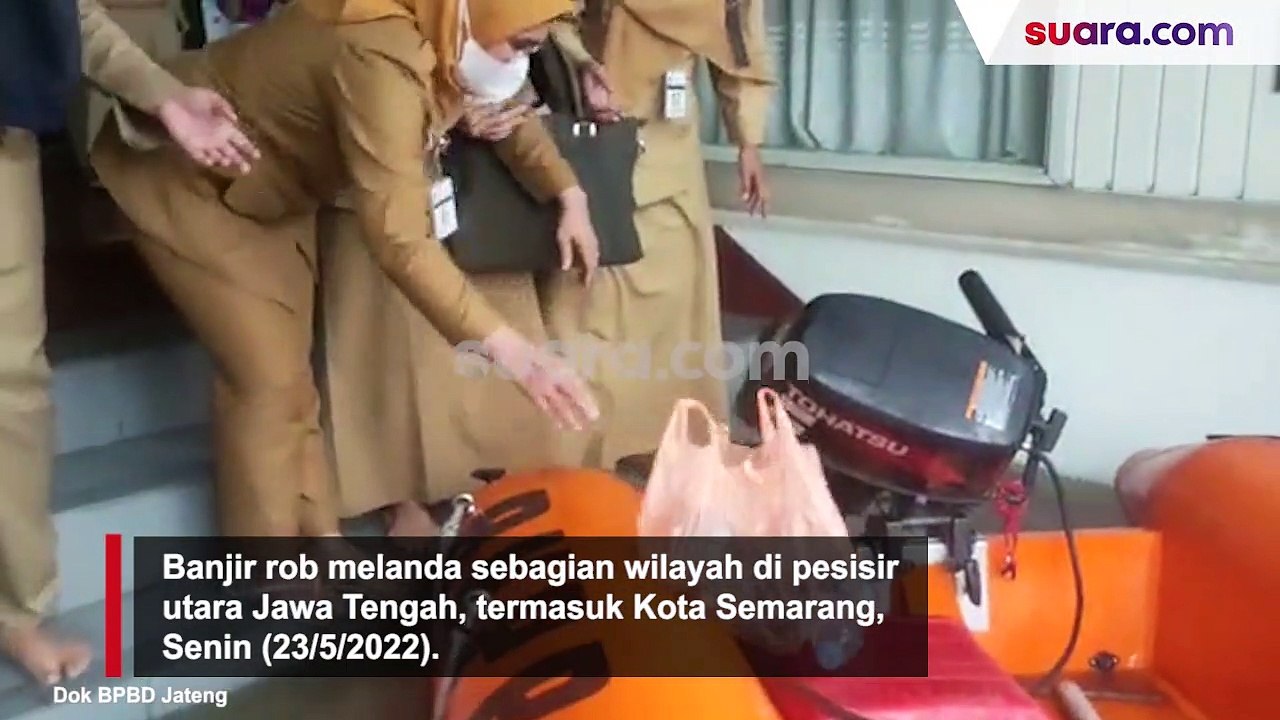 Banjir Rob Terjang Semarang, Sejumlah Warga Telah Dievakuasi